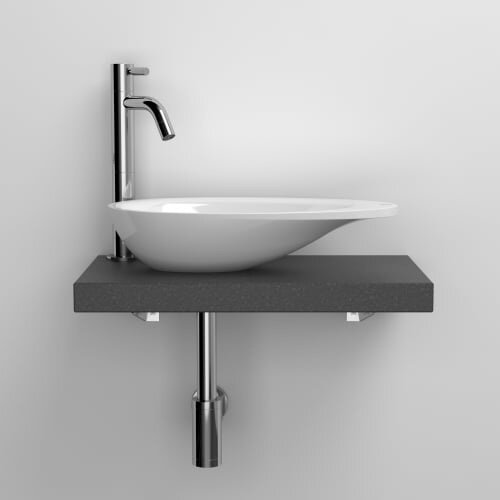 Clou First fonteinkom | Mat wit Clou Clou First fonteinkom | Mat wit