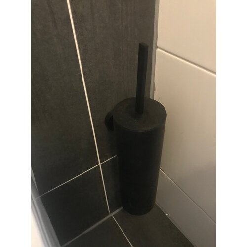 Clou Flat toiletborstelgarnituur wand | Mat zwart Clou Clou Flat toiletborstelgarnituur wand | Mat zwart