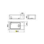 Clou Flush 3 fontein | Heelal zwart Clou Clou Flush 3 fontein | Heelal zwart