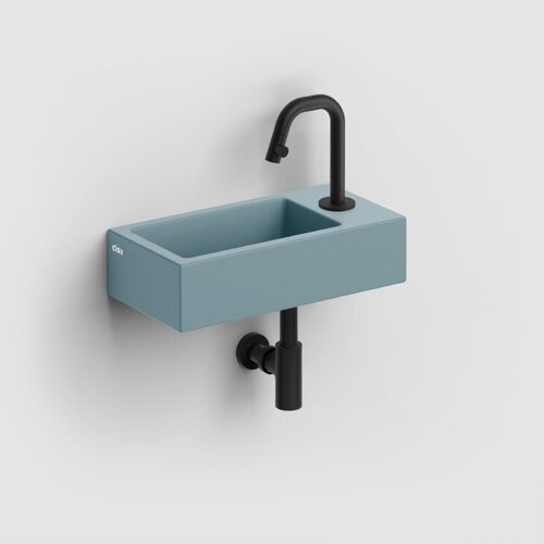 Clou Flush 3 fontein | Mat blauw | Ja | Rechts Clou Clou Flush 3 fontein | Mat blauw | Ja | Rechts