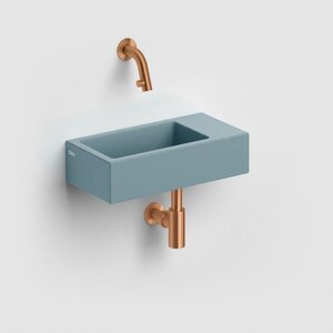 Clou Clou Flush 3 fontein | Mat blauw | Nee | Rechts Clou Flush 3 fontein | Mat blauw | Nee | Rechts