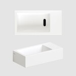 Clou Flush 3 fontein | Mat wit | Nee | Rechts Clou Clou Flush 3 fontein | Mat wit | Nee | Rechts