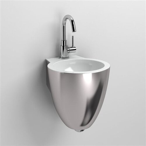 Clou Flush 6 toiletfontein | Platina/wit keramiek | Met kraangat Clou Clou Flush 6 toiletfontein | Platina/wit keramiek | Met kraangat
