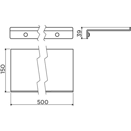 Clou Fold planchet 50 cm | Chroom Clou Clou Fold planchet 50 cm | Chroom