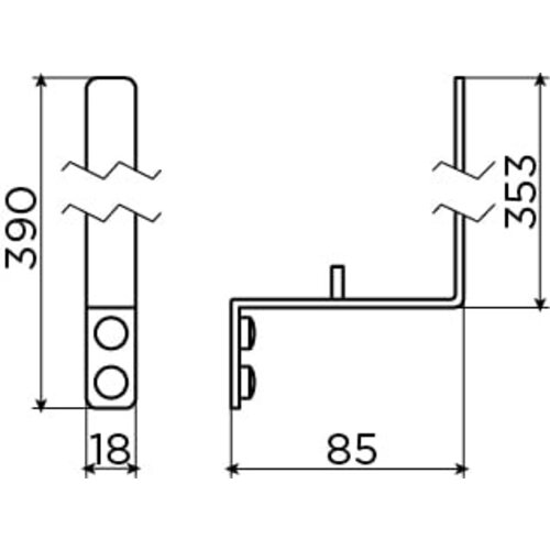 Clou Fold reserverolhouder 3 rollen | Mat zwart Clou Clou Fold reserverolhouder 3 rollen | Mat zwart