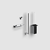 Clou Fold toilet accessoires set | Chroom