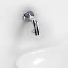 Clou Kaldur fonteinkraan 7,4 cm wandmontage chroom | Chroom