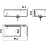 Clou New Flush 3 - 35 cm fontein Mat wit Clou Clou New Flush 3 - 35 cm fontein Mat wit