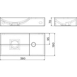 Clou Vale fontein | Glans wit keramiek | 38cm | Rechts | Ja Clou Clou Vale fontein | Glans wit keramiek | 38cm | Rechts | Ja