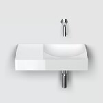 Clou Vale fontein | Glans wit keramiek | 45cm | Links | Nee Clou Clou Vale fontein | Glans wit keramiek | 45cm | Links | Nee