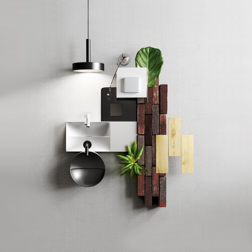 Clou Vale fontein | Glans wit keramiek | 45cm | Links | Nee Clou Clou Vale fontein | Glans wit keramiek | 45cm | Links | Nee