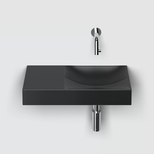 Clou Vale fontein | Mat zwart keramiek | 45cm | Links | Nee Clou Clou Vale fontein | Mat zwart keramiek | 45cm | Links | Nee