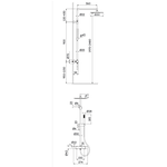 Regn opbouw regendouche - 3-standen handdouche - geborsteld goud pvd Regn Regn opbouw regendouche - 3-standen handdouche - geborsteld goud pvd
