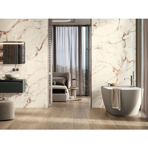 Porcelanosa Porcelanosa Calacatta Gold Polished Wandtegel - 120x270 cm
