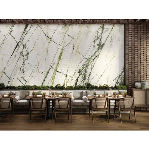 Porcelanosa Calacatta Green Silk Wandtegel - 120x270 cm Porcelanosa Porcelanosa Calacatta Green Silk Wandtegel - 120x270 cm