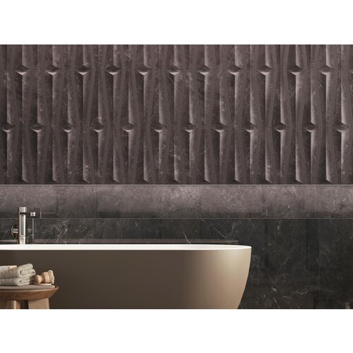 Porcelanosa Nero Velluto Polished Wandtegel - 120x270 cm Porcelanosa Porcelanosa Nero Velluto Polished Wandtegel - 120x270 cm