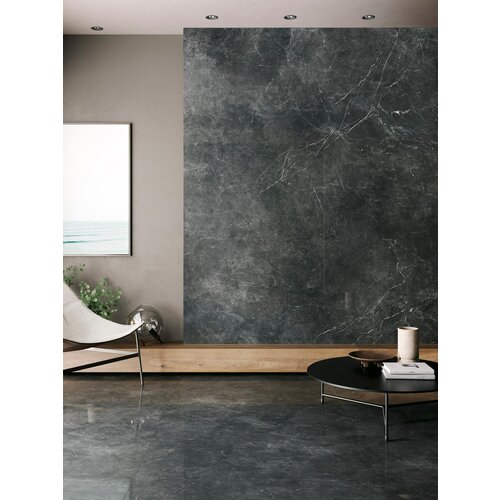 Porcelanosa Nero Velluto Polished - Wandtegel 120x270 cm Porcelanosa Porcelanosa Nero Velluto Polished - Wandtegel 120x270 cm