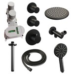 Brauer Black Edition thermostatische inbouw regendouche | Mat zwart | Ronde Handdouche | 20 cm | Plafondbuis | Nee Brauer Brauer Black Edition thermostatische inbouw regendouche | Mat zwart | Ronde Handdouche | 20 cm | Plafondbuis | Nee