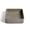 Ideavit Zoe opzetwastafel vierkant 39cm - terrazzo beton