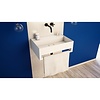 Ideavit Solidbliss-60TB wastafel 60x40 cm mat wit afzetplateau achter met handdoekhouder