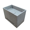 Ideavit Wall wastafel 40x25 cm licht beton zonder kraangat