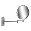 Geesa Mirror scheerspiegel 2-armig rond 20cm 5x vergrotend chroom