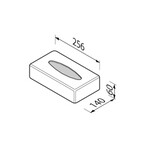 Geesa Hotel tissue houder mat zwart Geesa Geesa Hotel tissue houder mat zwart