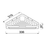 Geesa Basket douchemand hoekmodel 335x260 mm chroom Geesa Geesa Basket douchemand hoekmodel 335x260 mm chroom