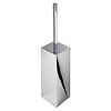 Geesa Modern Art closetborstelhouder zwarte borstel chroom