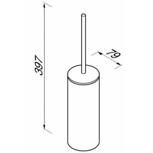 Geesa Wynk closetborstelhouder vrijstaand chroom Geesa Geesa Wynk closetborstelhouder vrijstaand chroom