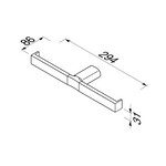 Geesa Wynk closetrolhouder dubbel chroom| Zonder klep Geesa Geesa Wynk closetrolhouder dubbel chroom| Zonder klep