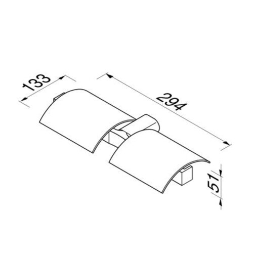 Geesa Wynk closetrolhouder dubbel chroom | Met klep Geesa Geesa Wynk closetrolhouder dubbel chroom | Met klep