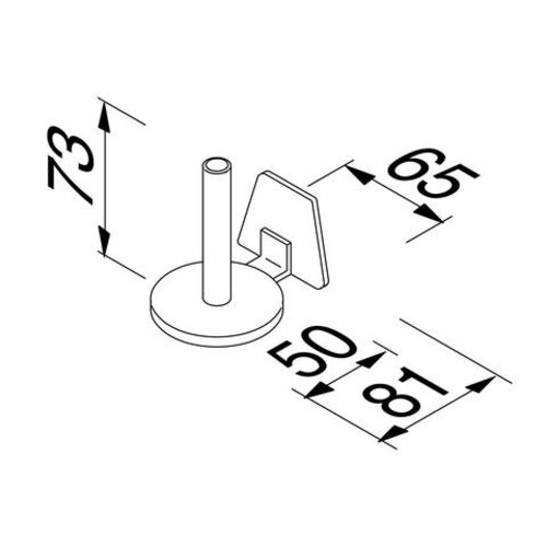 Geesa Standard reserverolhouder chroom Geesa Geesa Standard reserverolhouder chroom