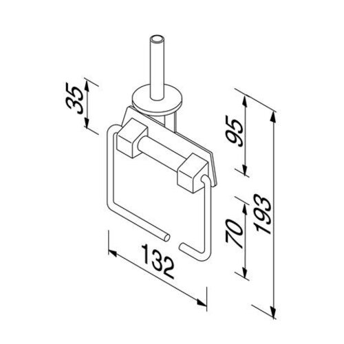 Geesa Standard closetrolhouder met reserverolhouder chroom Geesa Geesa Standard closetrolhouder met reserverolhouder chroom