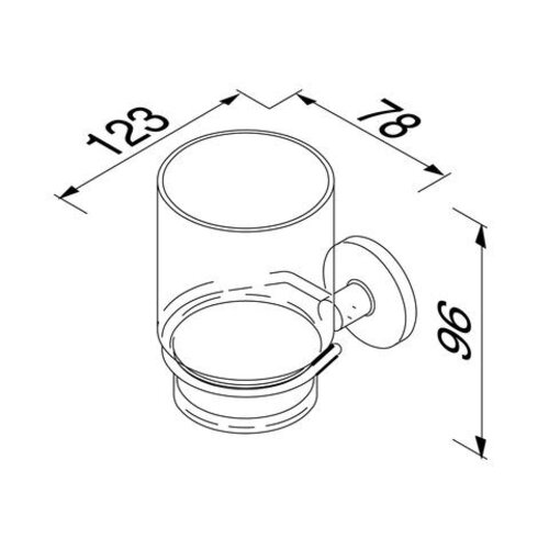 Geesa Hotel glashouder messing chroom Geesa Geesa Hotel glashouder messing chroom