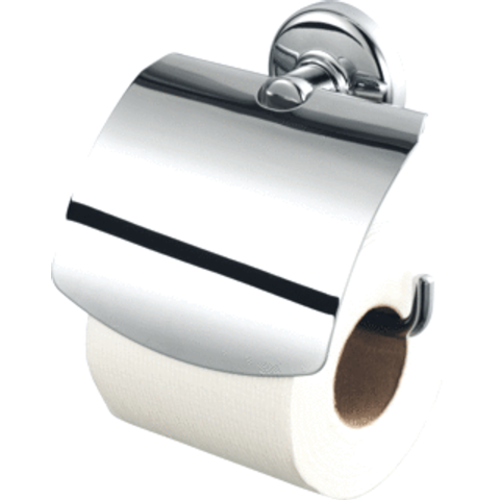 Geesa Hotel closetrolhouder met klep chroom 130x137x50mm Geesa Geesa Hotel closetrolhouder met klep chroom 130x137x50mm