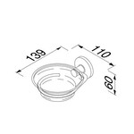 Geesa Luna zeephouder chroom Geesa Geesa Luna zeephouder chroom