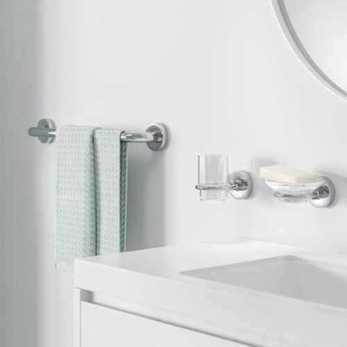 Geesa Luna wandhanddoekrek dikte 24 mm chroom | 60 cm Geesa Geesa Luna wandhanddoekrek dikte 24 mm chroom | 60 cm