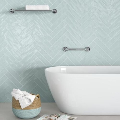 Geesa Luna badgreep 30 cm buis 2cm dik chroom Geesa Geesa Luna badgreep 30 cm buis 2cm dik chroom