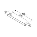 Geesa Comfort Safety wandgreep | 45 cm | Standaard handvat Geesa Geesa Comfort Safety wandgreep | 45 cm | Standaard handvat