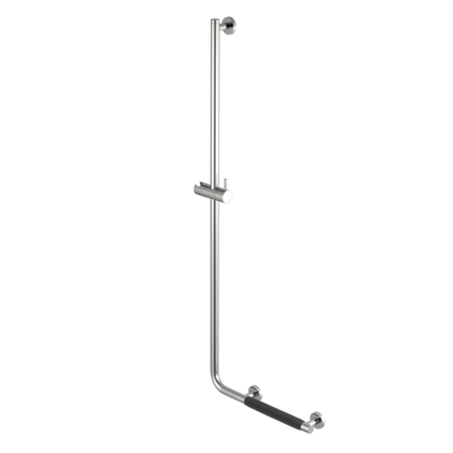 Geesa Comfort Safety douchestang met wandgreep met Anti-slip handvat chroom | Links Geesa Geesa Comfort Safety douchestang met wandgreep met Anti-slip handvat chroom | Links