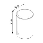 Geesa Hotel prullenbak 9 l. vrijstaand chroom Geesa Geesa Hotel prullenbak 9 l. vrijstaand chroom