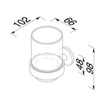 Geesa Nemox glashouder chroom Geesa Geesa Nemox glashouder chroom