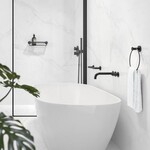 Geesa Nemox handdoekring mat zwart Geesa Geesa Nemox handdoekring mat zwart