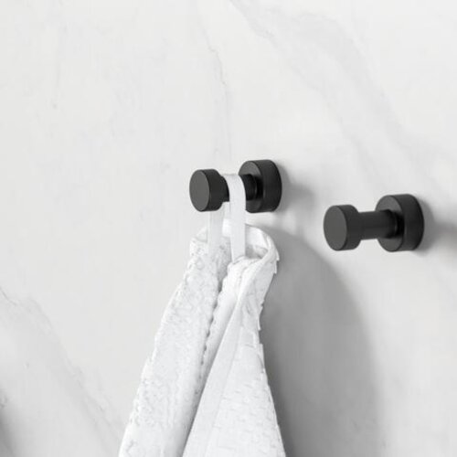 Geesa Nemox handdoekhaak enkel mat zwart Geesa Geesa Nemox handdoekhaak enkel mat zwart