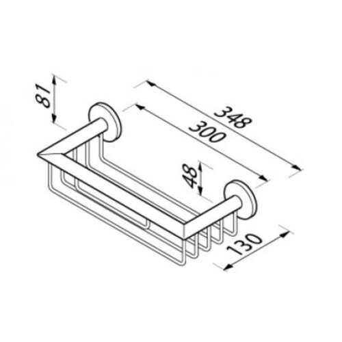 Geesa Nemox douchemand 35cm chroom Geesa Geesa Nemox douchemand 35cm chroom