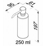 Geesa Nemox zeepdispenser vrijstaand 250 ml chroom Geesa Geesa Nemox zeepdispenser vrijstaand 250 ml chroom