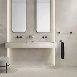 Geesa Opal planchet 60cm geborsteld metaal zwart Geesa Geesa Opal planchet 60cm geborsteld metaal zwart