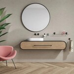 Geesa Opal handdoekrek 1 arm zwart Geesa Geesa Opal handdoekrek 1 arm zwart