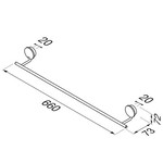 Geesa Opal handdoekrek | Mat zwart | 60 cm Geesa Geesa Opal handdoekrek | Mat zwart | 60 cm